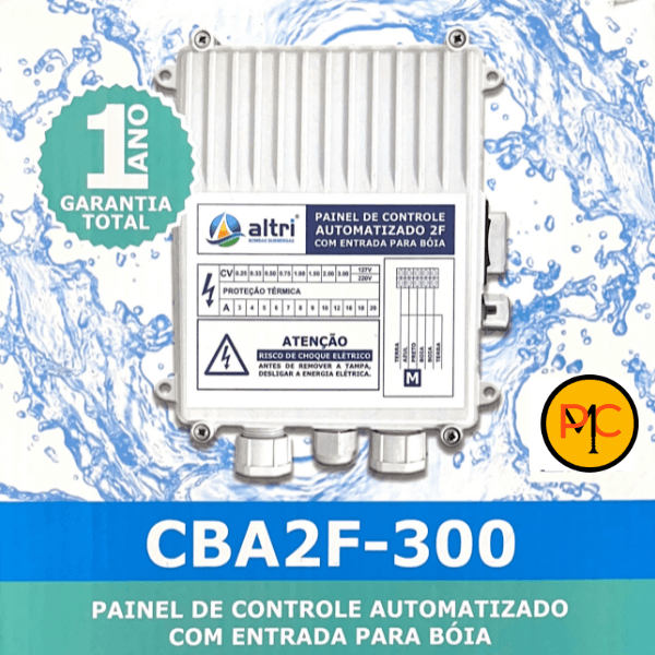 Altri Painel Para Bomba de Poço Com Entrada Para Boia 2 fios 3.00cv Mono 220v 16A