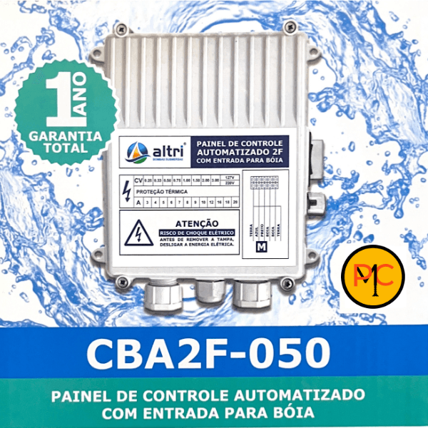 Altri Painel Para Bomba de Poço Com Entrada Para Boia 2 fios 0.50cv Mono 220v 5A
