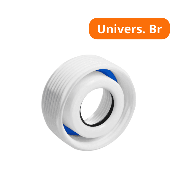 Adaptador Universal Branco De Rosca Para Sifão Astra