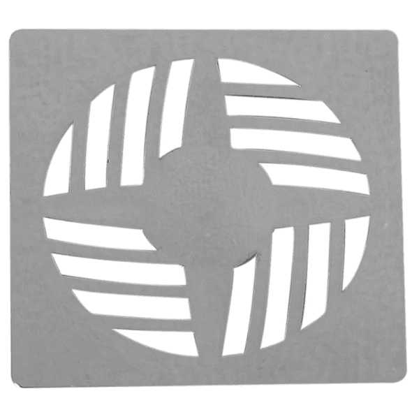 Grelha Quadrada Cromada 9,4×9,4cm Astra