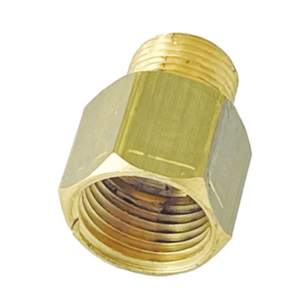 União Redução Latão 1/2 NPT (M) X 3/8 NPT (F) – Bruto Blister C/ 1 Peça – Blukit
