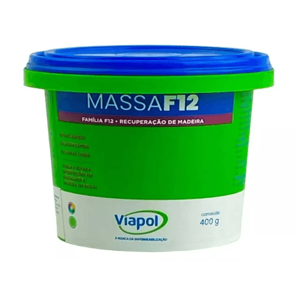 Massa de Calafetar Madeira F-12 400G Branca - Viapol