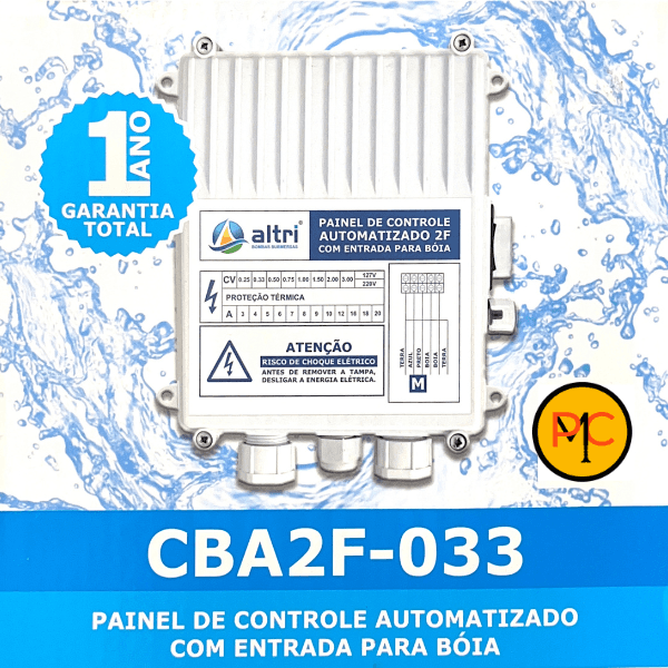 Altri Painel Para Bomba de Poço Com Entrada Para Boia 2 fios 0.33cv Mono 127v 5A