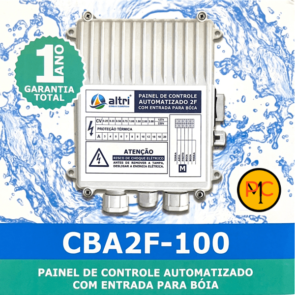 Altri Painel Para Bomba de Poço Com Entrada Para Boia 2 fios 1.00cv Mono 220v 8A