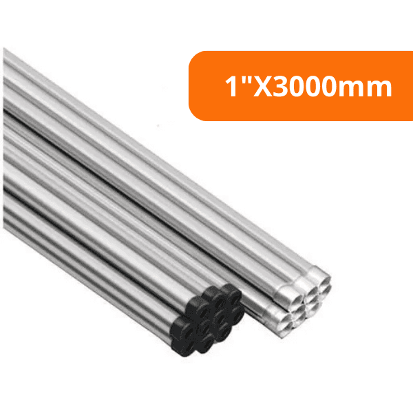 Eletroduto Rígido 1″ Aço Zincado Leve 3 metros – Perfil Lider