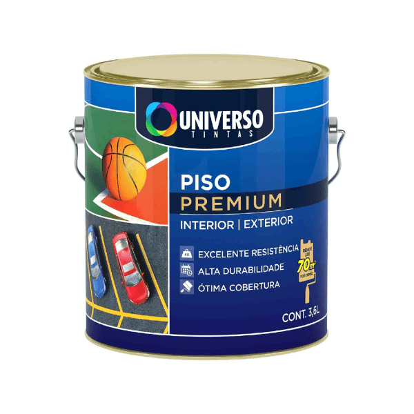 Tinta Para Piso Acrílica Cinza Médio Universo 3,6 L