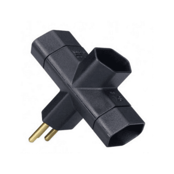 Adaptador Benjamim 2p + T 10A 250V 2500 W MarGirius
