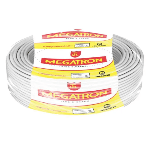 Cabo Flexível Branco 750v 6,00 Mm 100m – Megatron