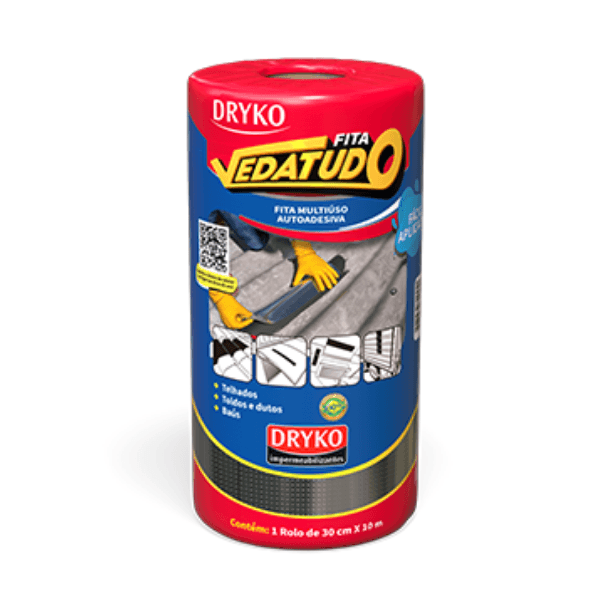 Fita Multiuso Dryko Aluminizada Vedatudo 10mx20cm