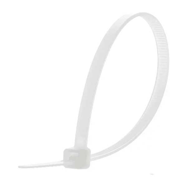 Abraçadeira De Nylon Branca 2,5mmx200mm Com 100 Peças – Melfi