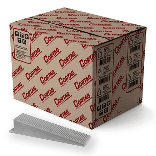 Cunha Para Nivelamento Slim Cinza (Pacote Com 1000 Unidades) – Cortag
