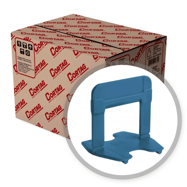 Espaçador Nivelador 1,0mm Eco Azul (Pacote Com 500 Unidades) – Cortag