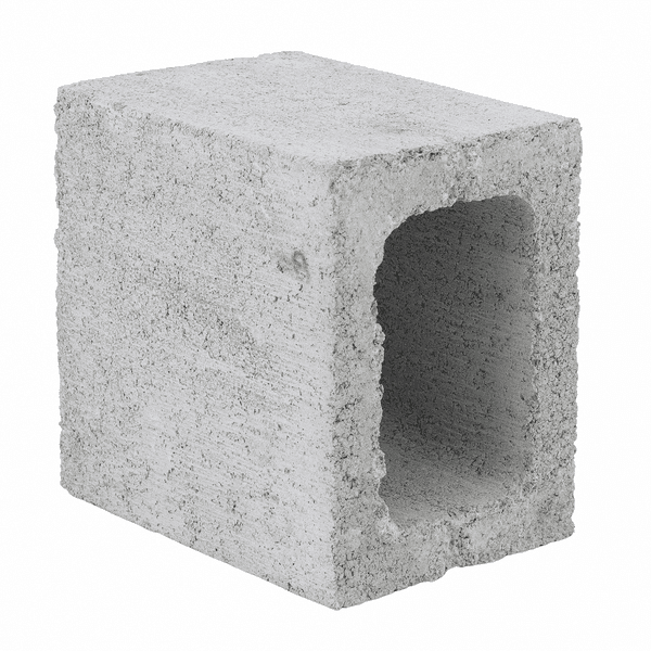 Meio Bloco De Concreto 14x19x19 / 6,8kg – Pemacon