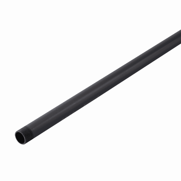 Eletroduto PVC Roscavel de 1/2″x3M Antichamas Rigido Preto Leve Hidrossol.
