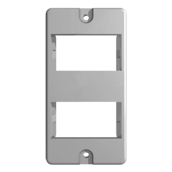 Espelho Modular Para Eletroduto PVC 2 Módulos Resina Cinza – Hidrossol