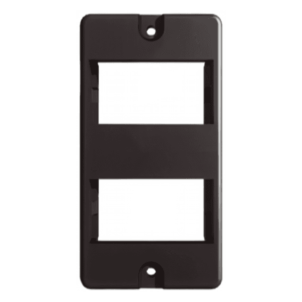 Espelho Modular Para Eletroduto PVC 2 Módulos Preto – Hidrossol